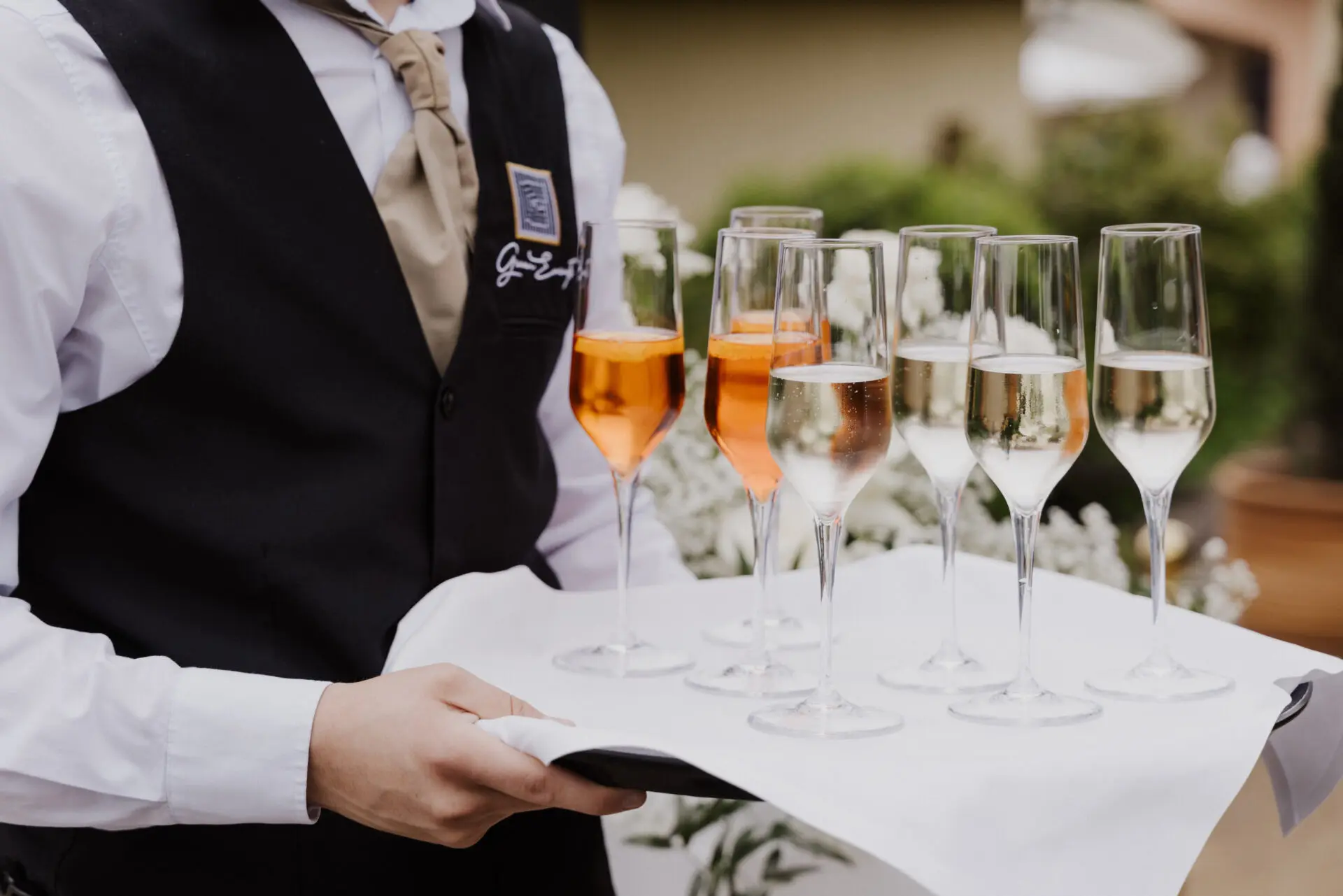 Empfang einer Hochzeit in der Garden Villa